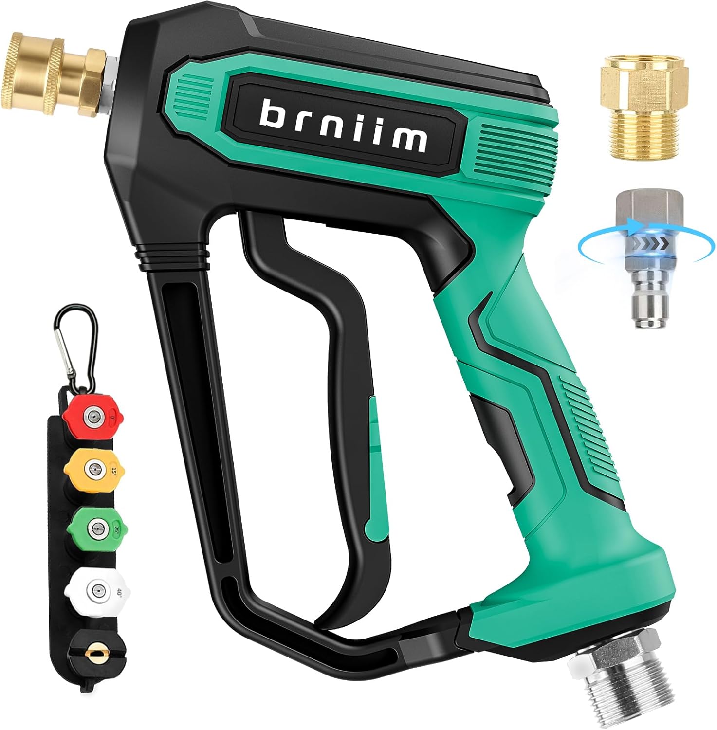 Short Pressure Washer Gun Pro - 5000 PSI Heavy-Duty Power Washer