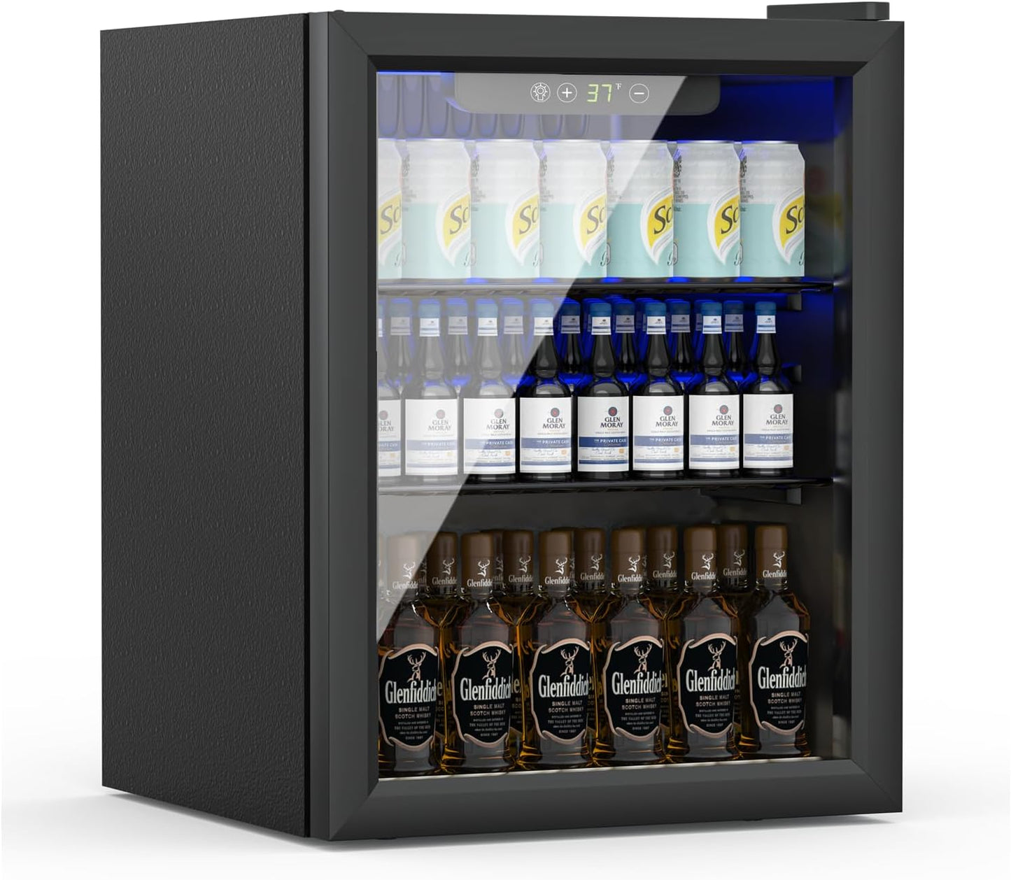 Compact Freestanding Beverage Refrigerator for 70 Cans and More