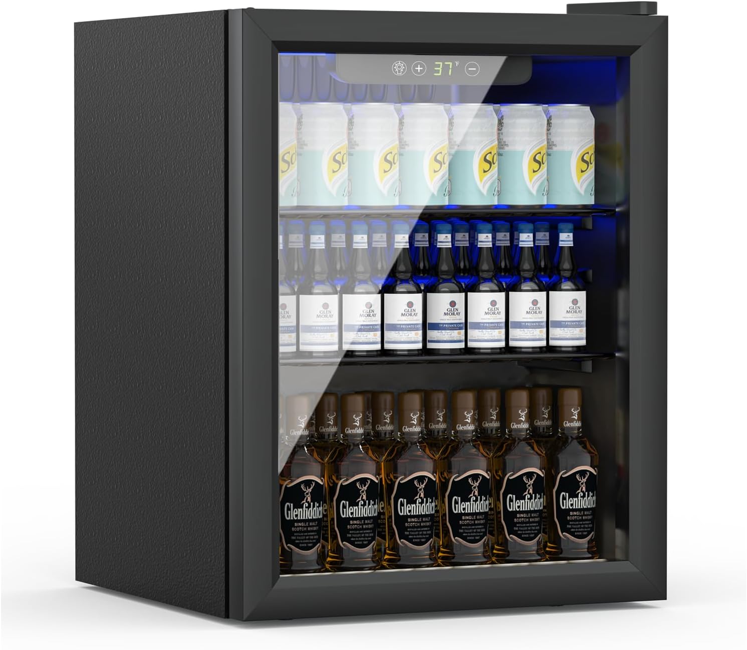 Compact Freestanding Beverage Refrigerator for 70 Cans and More