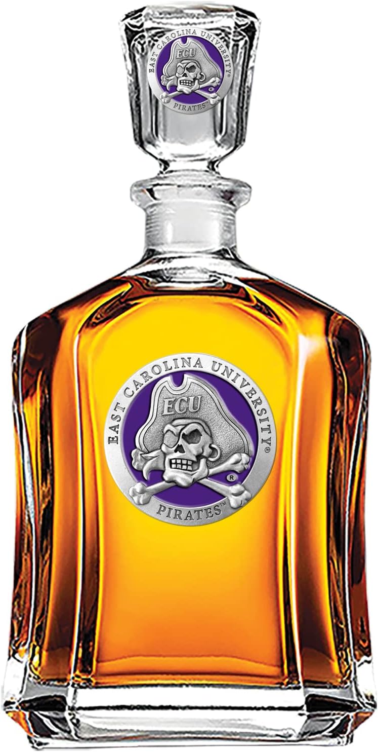 Heritage Pewter East Carolina Pirates Capitol Decanter for Fans