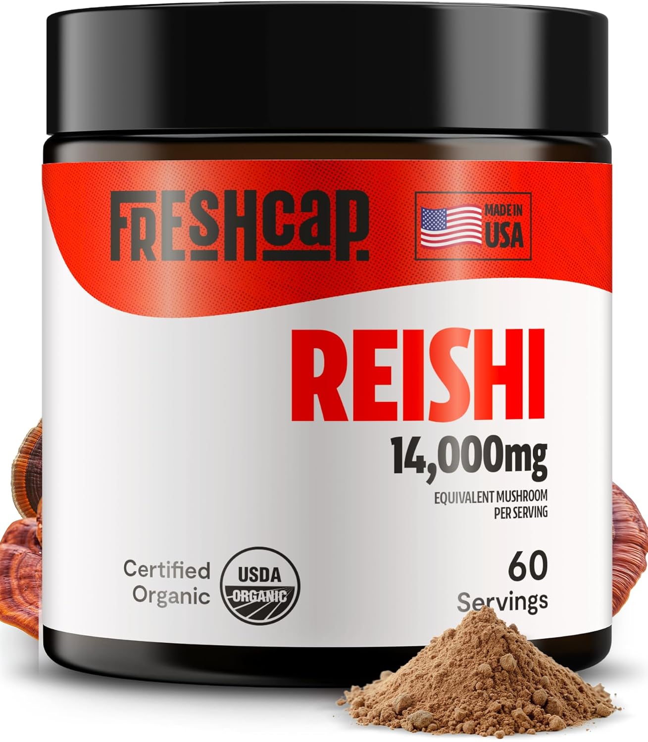 Reishi Mushroom Powder for Natural Balance and Relaxation Support