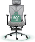 500LBS Heavy Duty Ergonomic Office Chair - Adjustable, Reclining, Premium Leather - Savourseat