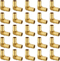 Pex 3/4 in x 3/4 in 90 Degree Brass Elbow (Pack of 25) - Reliable Fit