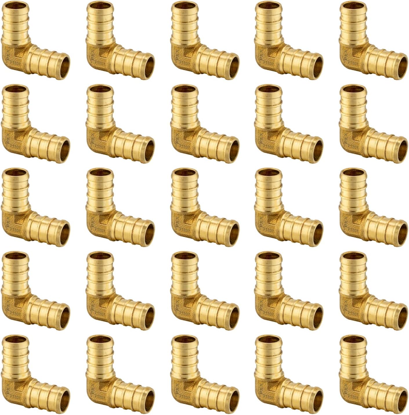 Pack of 25 EFIELD Pex 3/4 Inch 90 Degree Elbow Barb Fittings