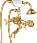 gotonovo Clawfoot Bathtub Faucet Tub Filler with Hand Shower