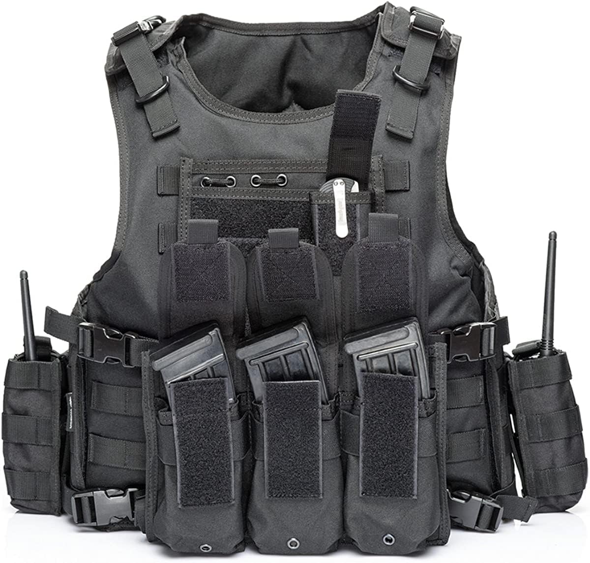 BOMTURN Tactical Airsoft Vest Upgrade for Paintball and Training
