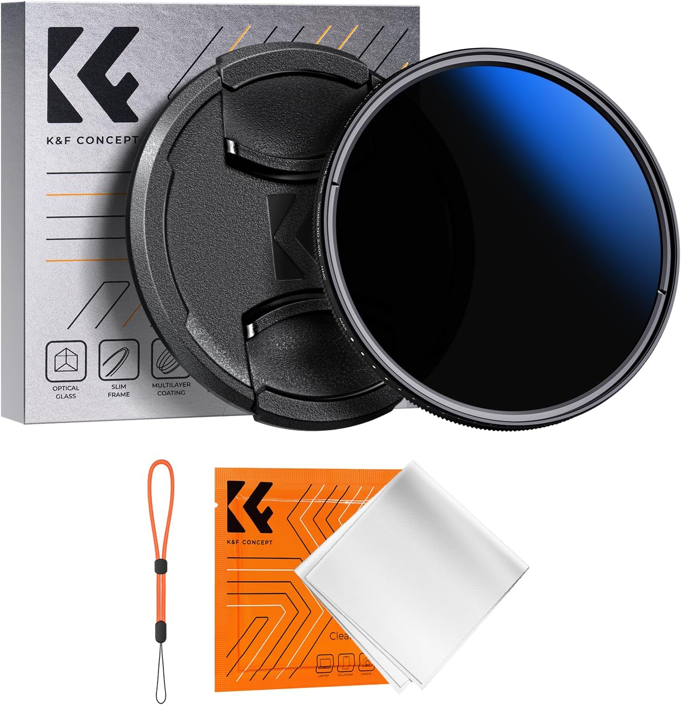 K&F CONCEPT 77mm Variable ND Lens Filter for Superior Control