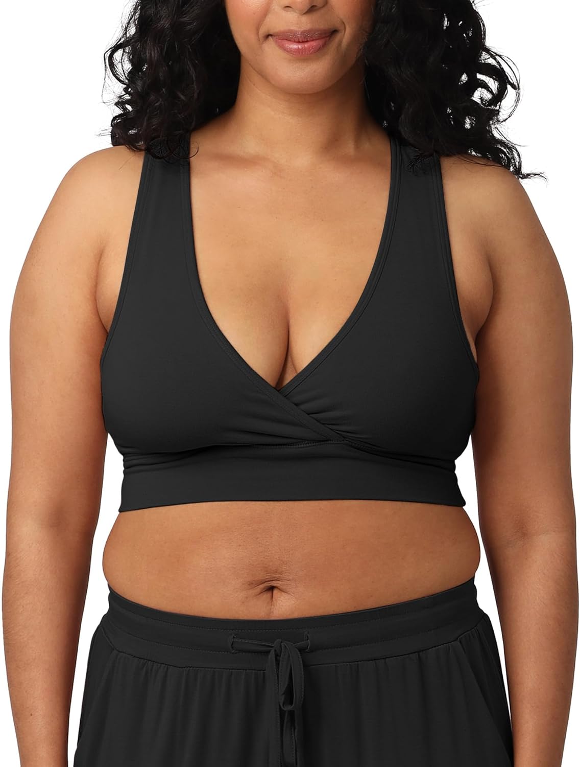 French Terry Nursing Bra for Breastfeeding and Sleep Support