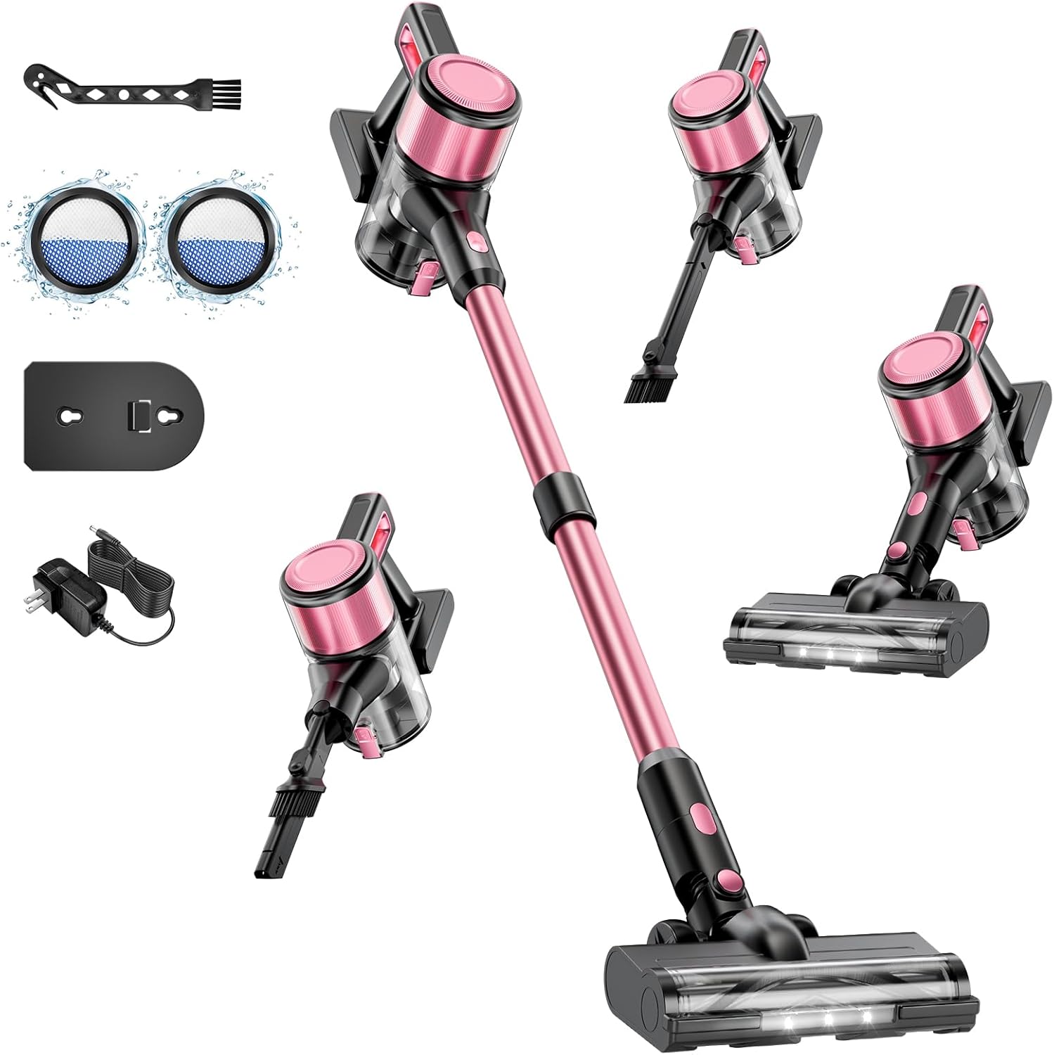 Cordless Vacuum Cleaner with 45min Runtime for Home Cleaning