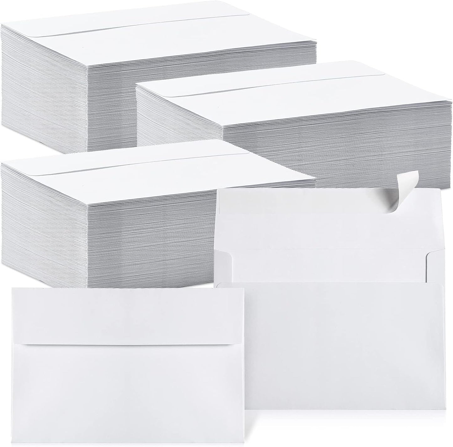 Fainne 800 Pcs Self Adhesive White Envelopes for Invitations