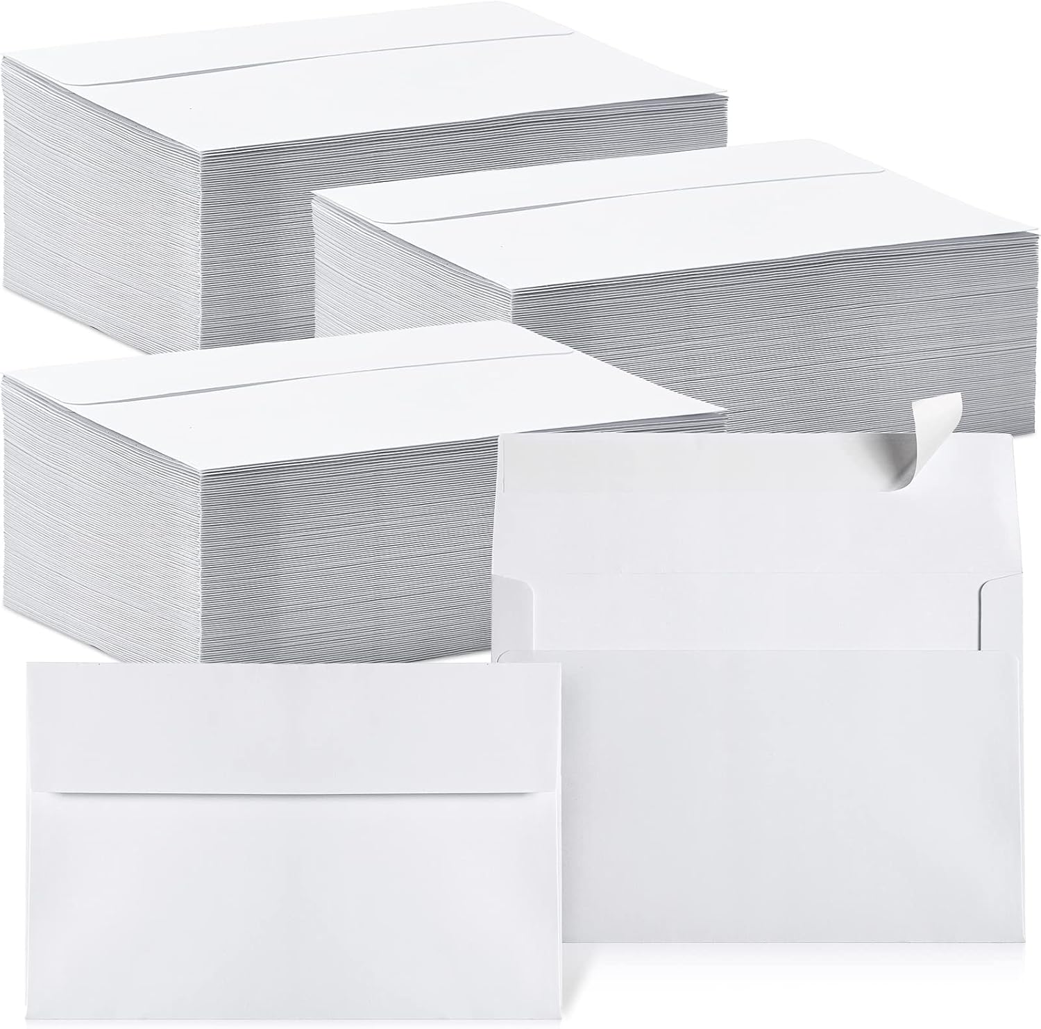 Fainne 800 Pcs Self Adhesive White Envelopes for Invitations