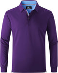 Men's Long Sleeve Polo Shirt by SWISSWELL - Classic Casual Style