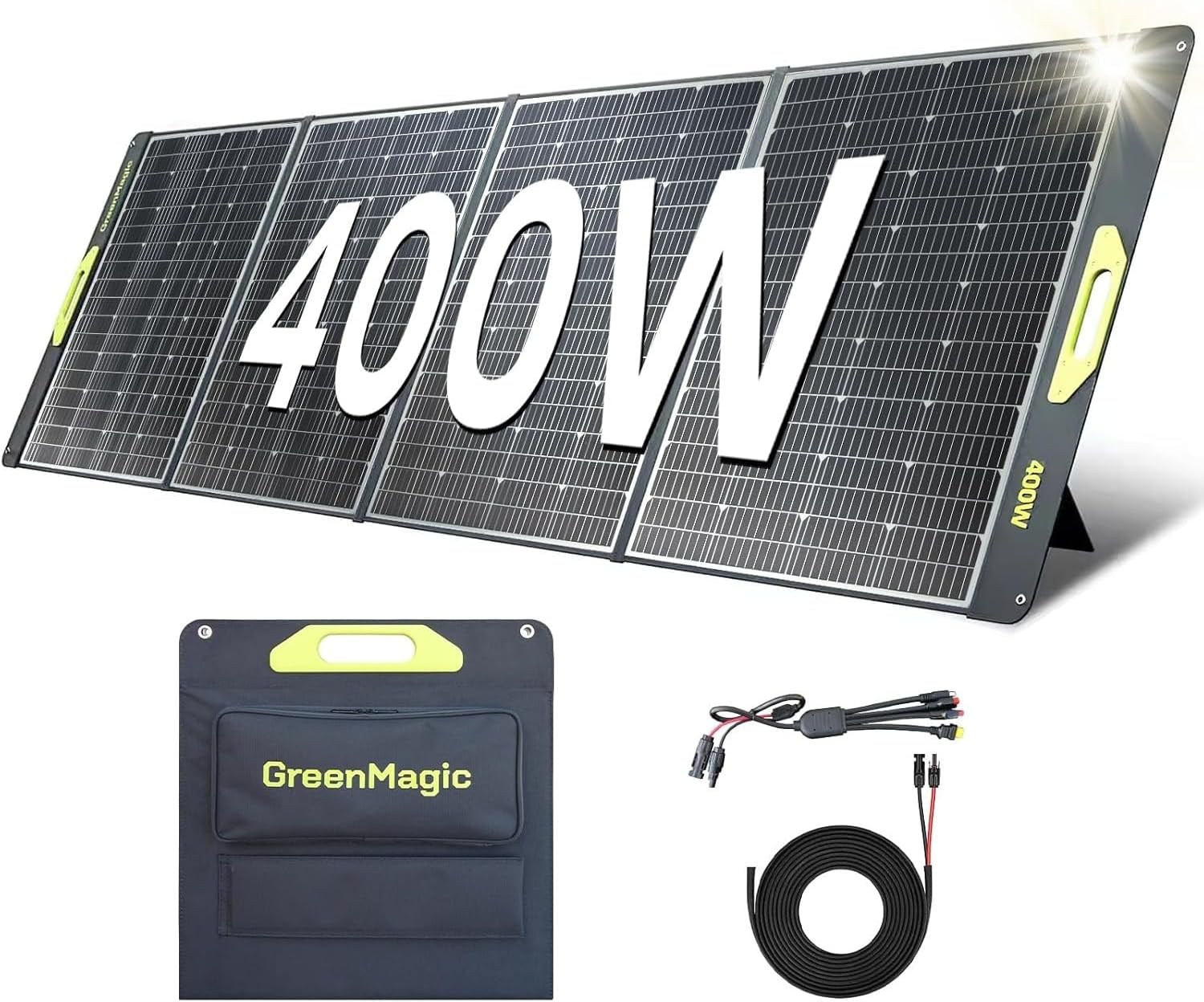400W Portable Solar Panel Charger for Camping and RVing
