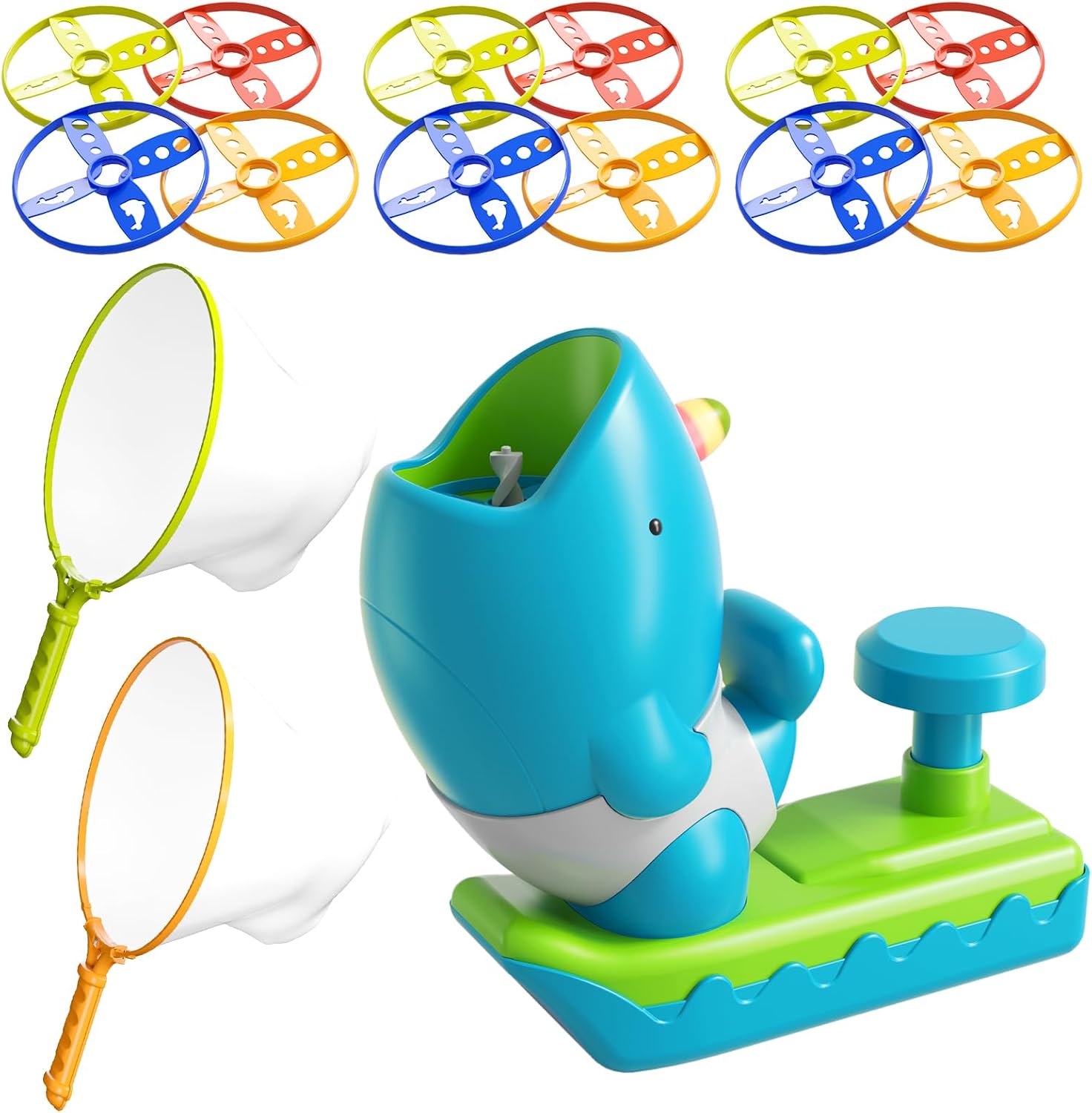 Bennol Flying Disc Launcher: Fun Outdoor Toy for Kids 3-8