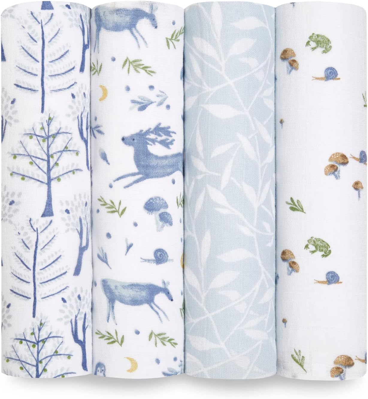 Organic Cotton Muslin Swaddle Blankets for Newborns & Infants