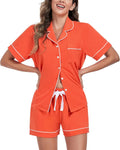 COLORFULLEAF Women's Cotton Pajama Set for Comfortable Nightwear