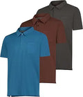 Men's 3-Pack Short Sleeve Pocket Polo - Dry-Fit Performance