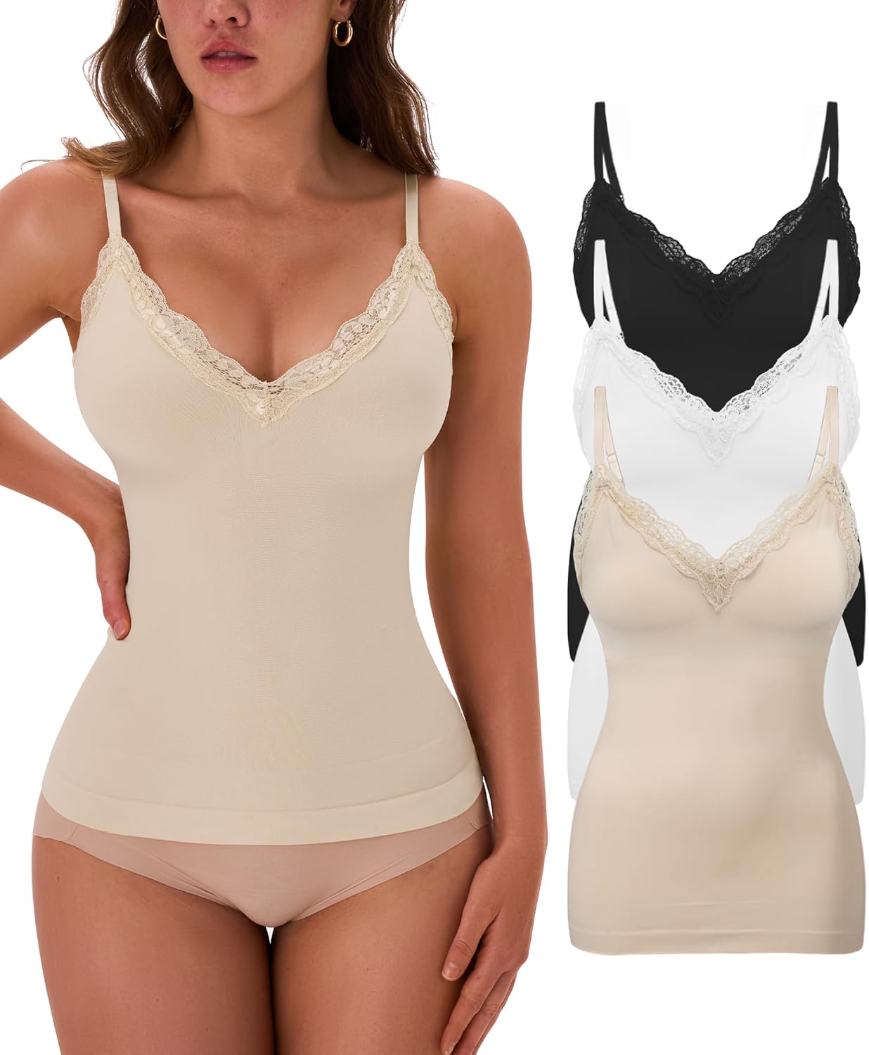 EUYZOU Womens Tummy Control Shapewear Tank Tops for Comfort