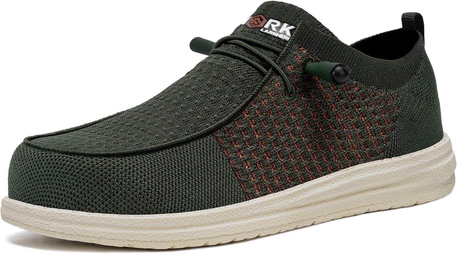 LARNMERN Slip On Steel Toe Shoes for Men: Lightweight Comfort