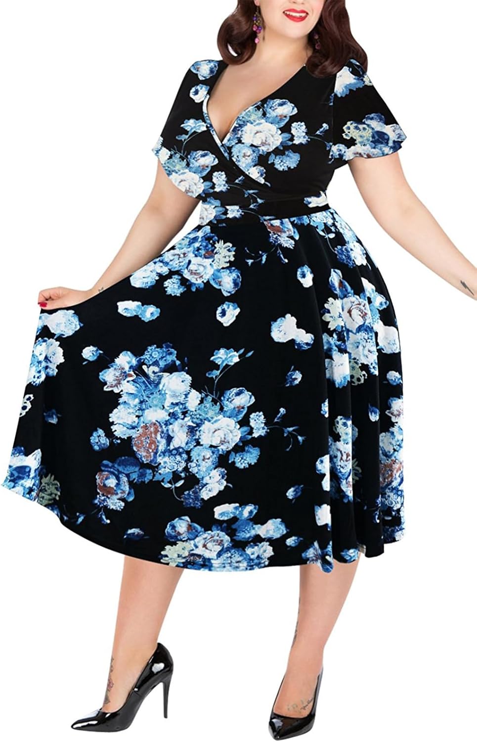 Nemidor Plus Size Dresses for Curvy Women Casual Summer Style