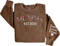 Custom Floral Mama Sweatshirt with Kid Names - Perfect Mom Gift!