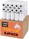 Thermal Paper 2 1/4 in x 50 ft Receipt Rolls - Bulk 1000 Pack