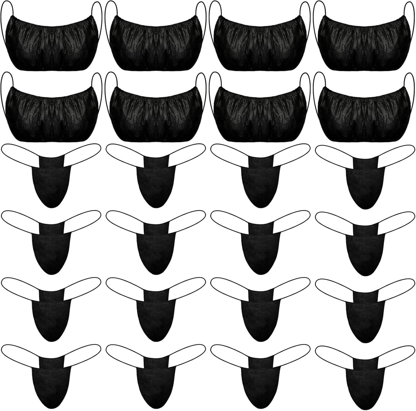Vabean 225 Pieces Disposable Bras and Panties for Women
