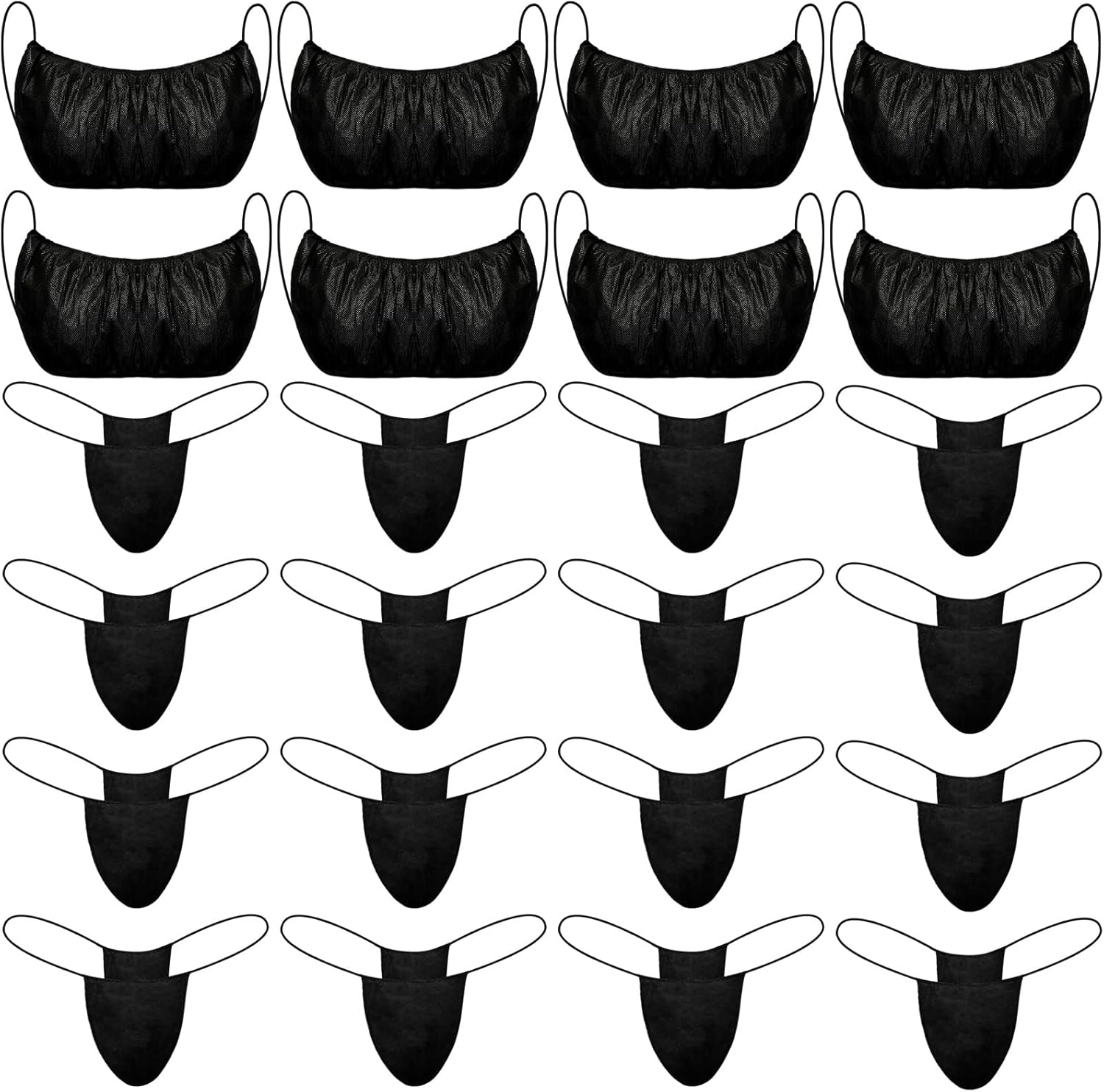 Vabean 225 Pieces Disposable Bras and Panties for Women