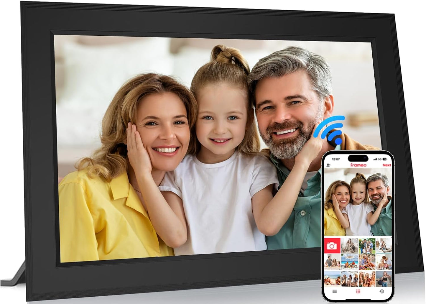 Frameo 10.1 Inch Digital Picture Frame with WiFi and HD Display