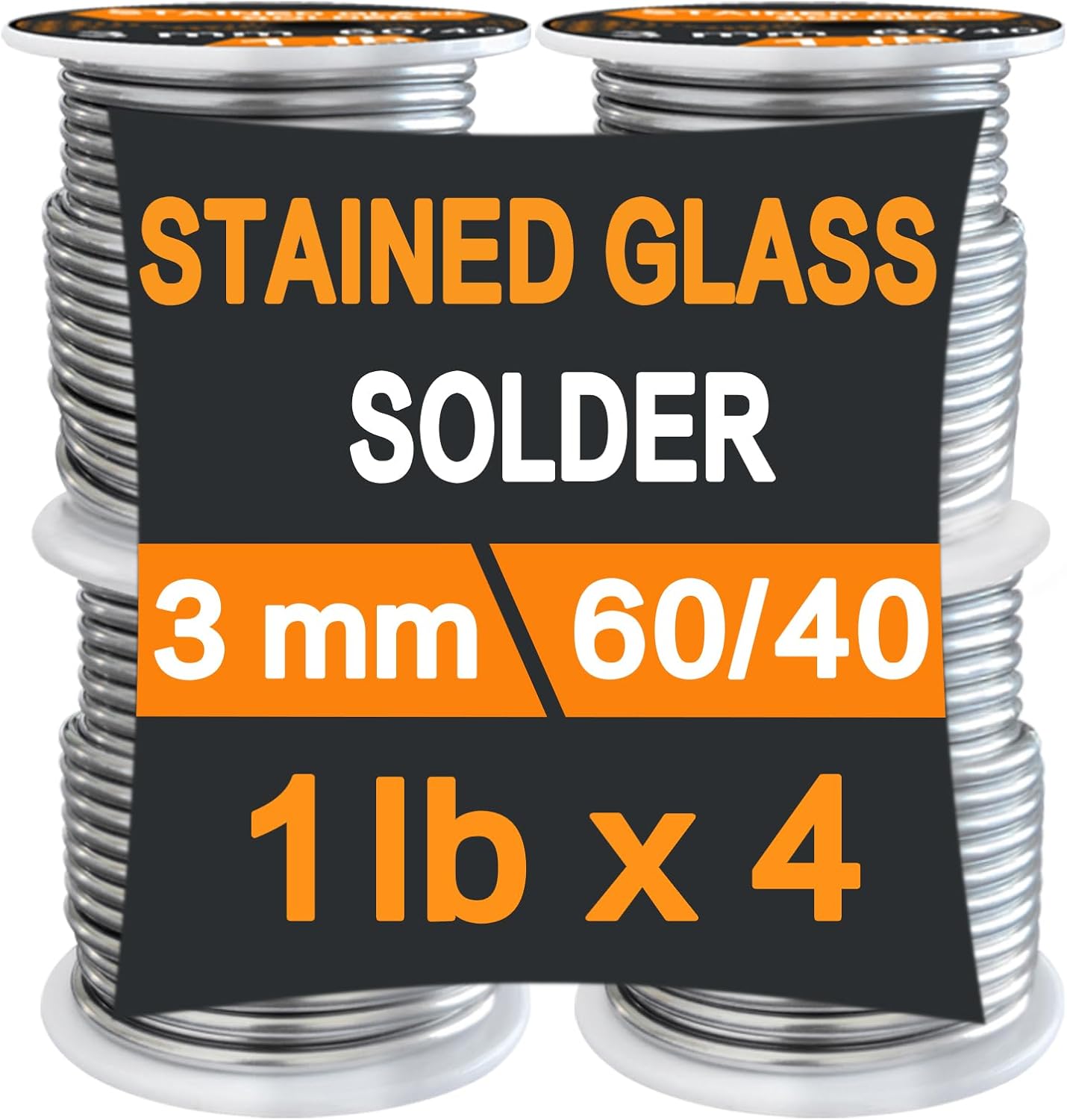 60/40 Solder for Stained Glass by ANOSON - 4 lb Pack
