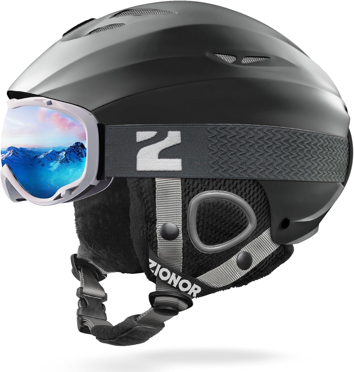 ZIONOR Lagopus H1 Ski Snowboard Helmet - Customizable Air Flow