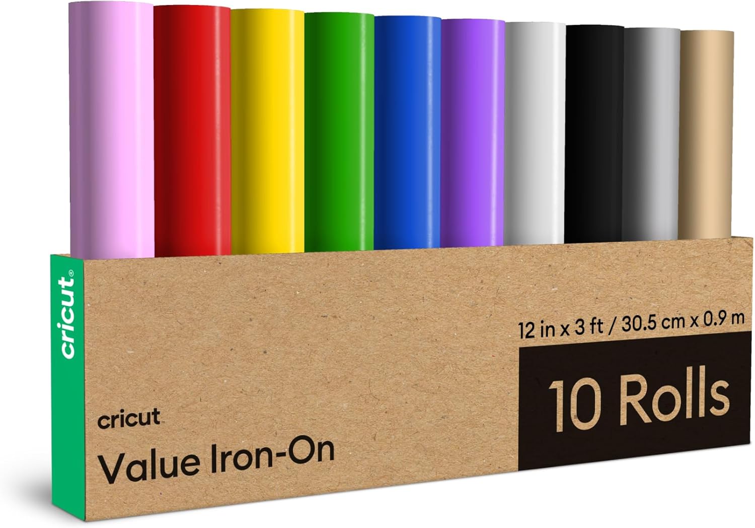 Cricut Value Iron-On Rainbow Sampler - Perfect for Personalization