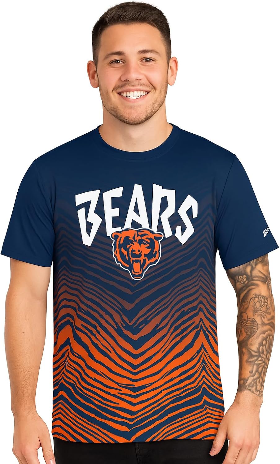 Zubaz NFL Teams Men's Short Sleeve Graphic T-Shirt for Fans
