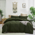 Olive Green Comforter Set Queen - Soft, Durable & Warm