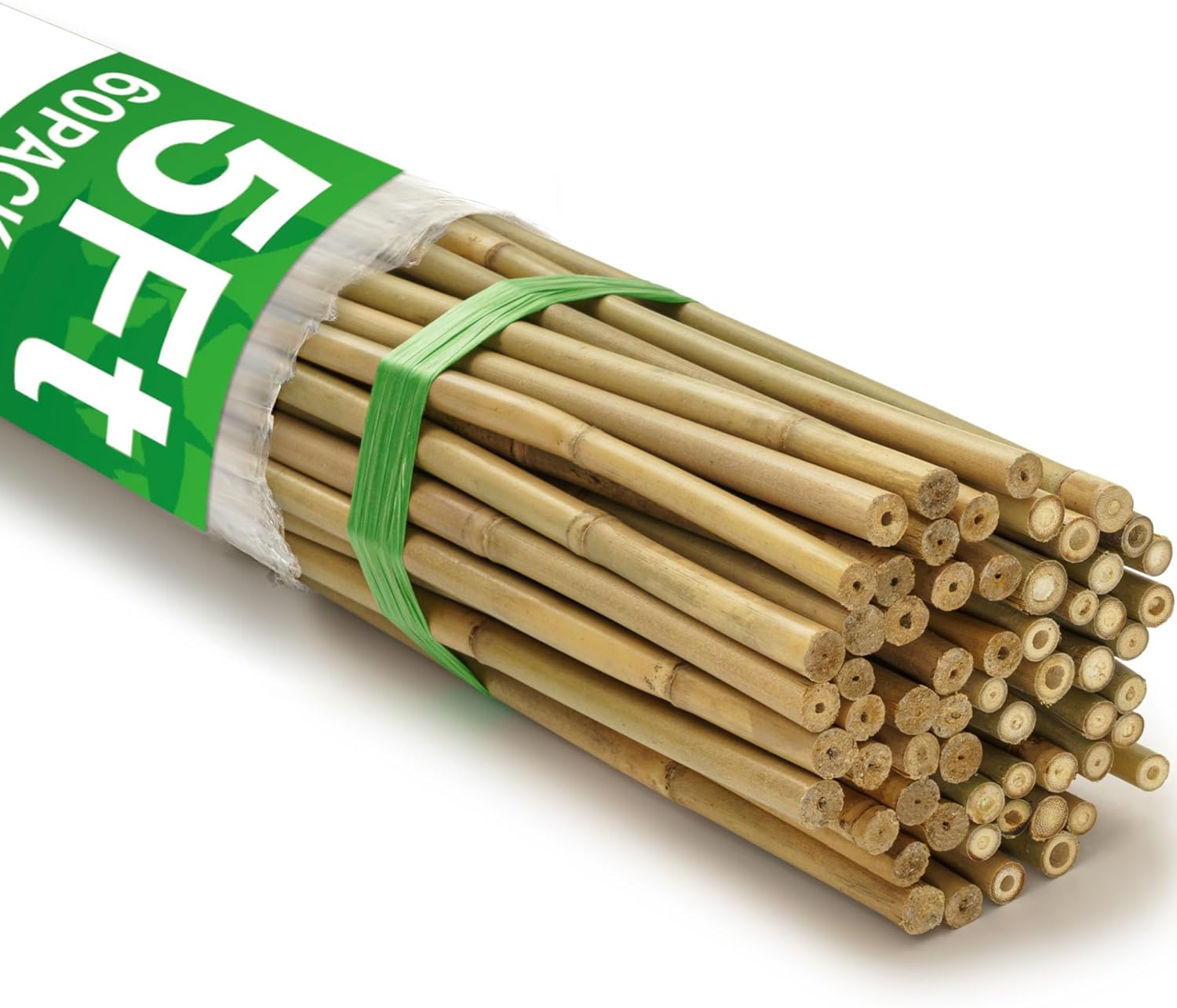 60Pcs Bamboo Stakes for Plant Support - Perfect for Climbing Plants