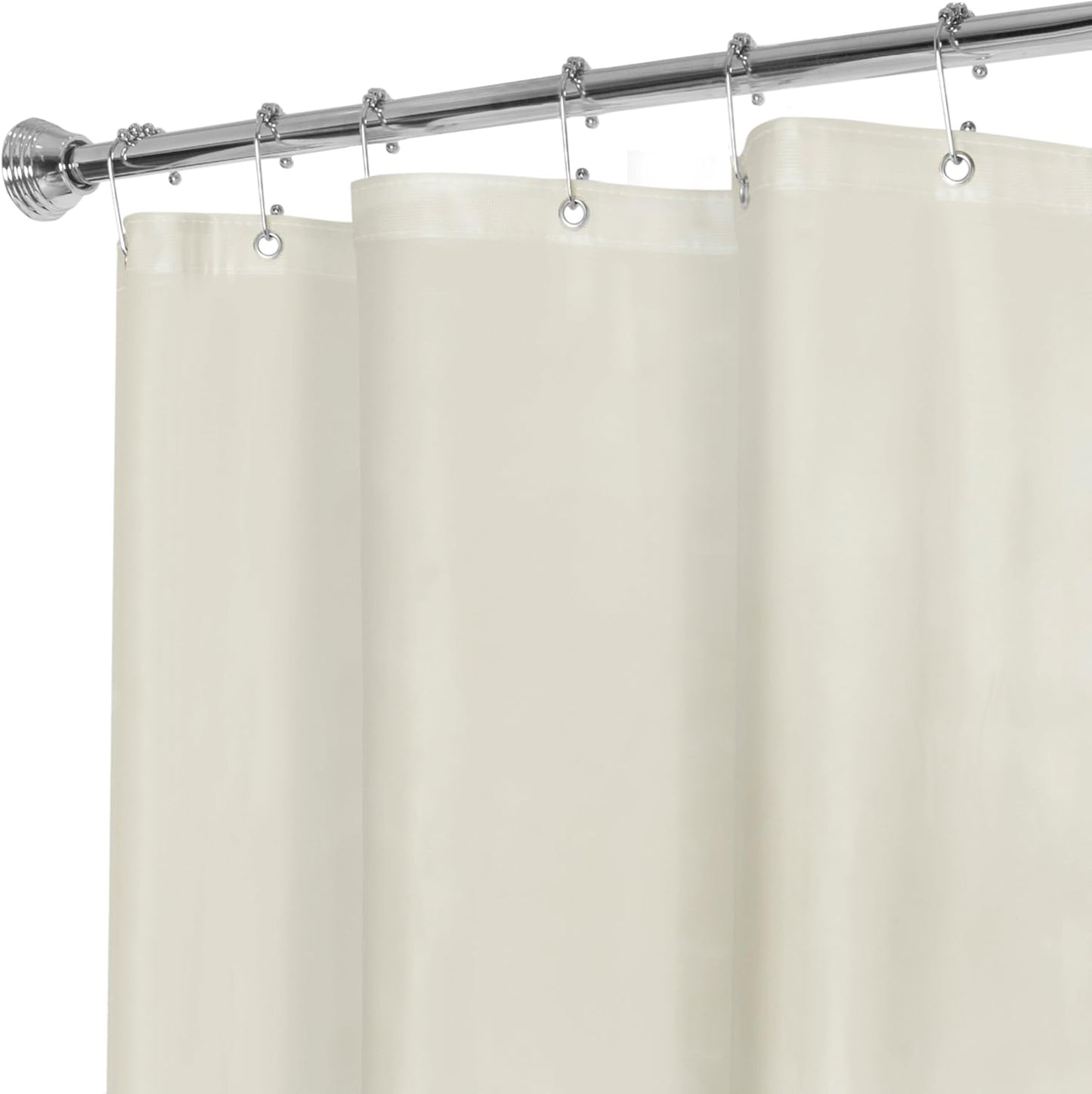 Zenna Home Heavyweight Clear Shower Liner - Rustproof Grommets!