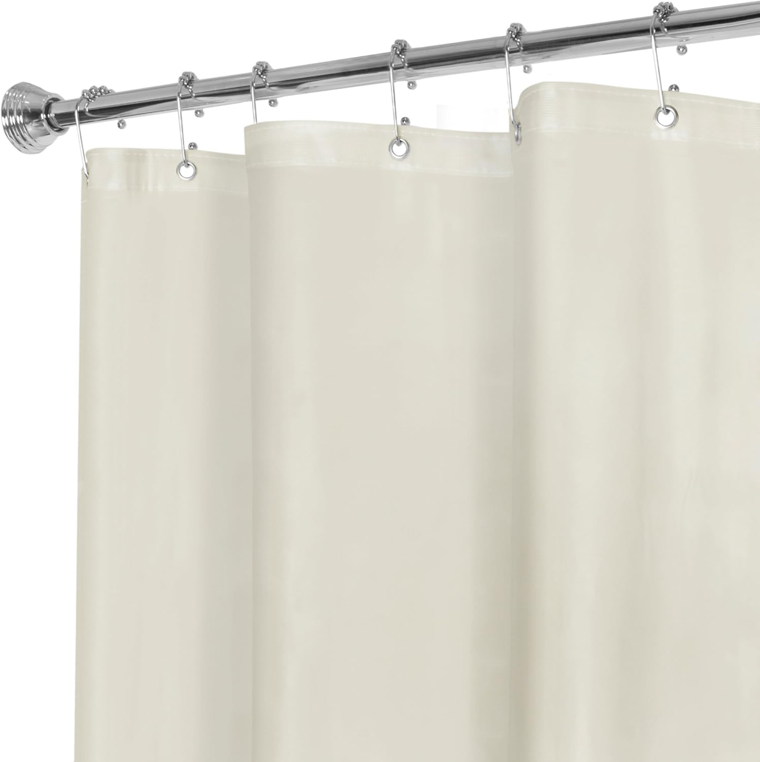 Zenna Home Heavyweight Clear Shower Liner - Rustproof Grommets!