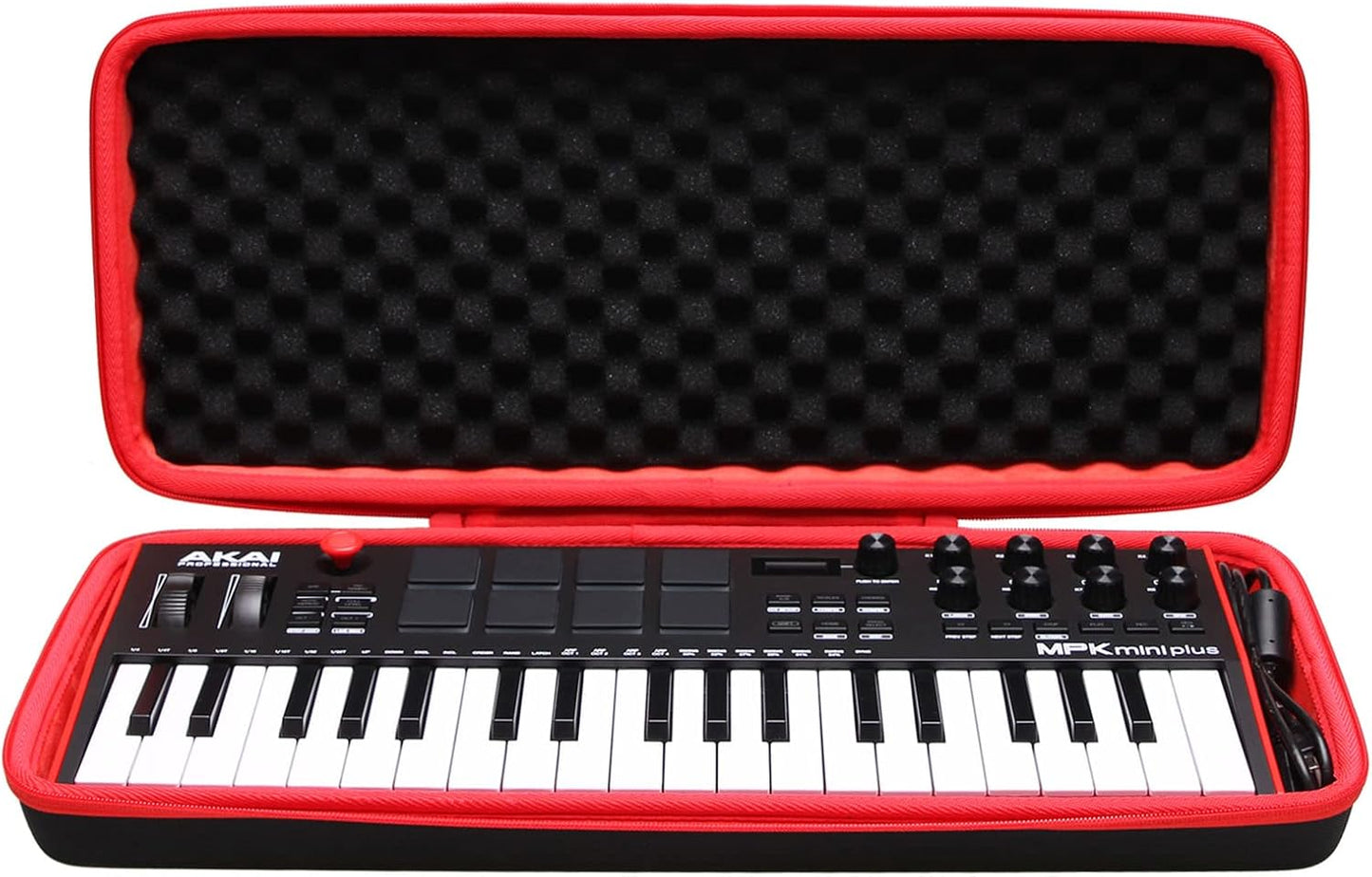 LTGEM Hard Case for Akai Professional MPK Mini Plus - Travel Bag