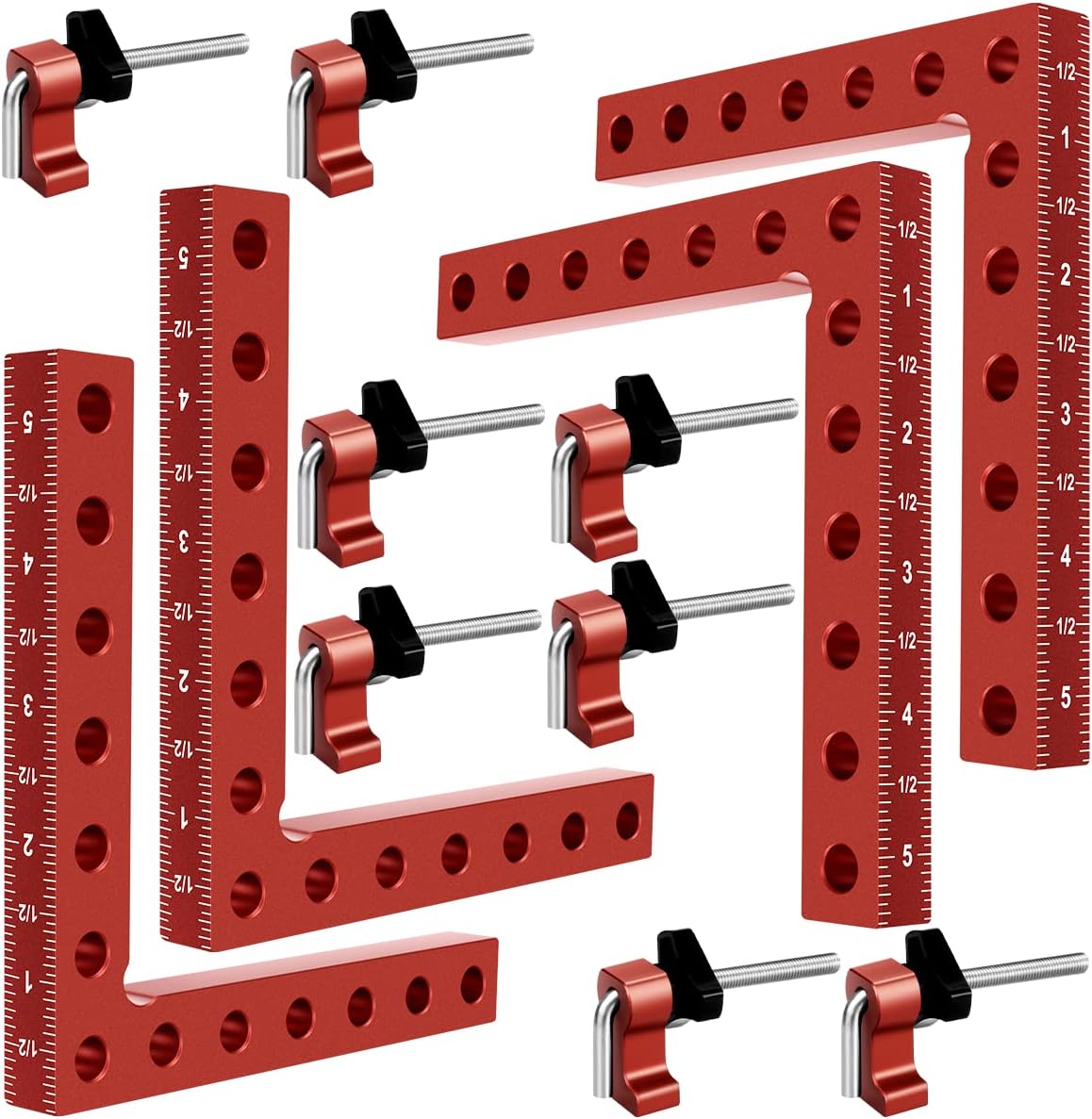 90 Degree Clamp Set for Woodworking - Right Angle Square Tool