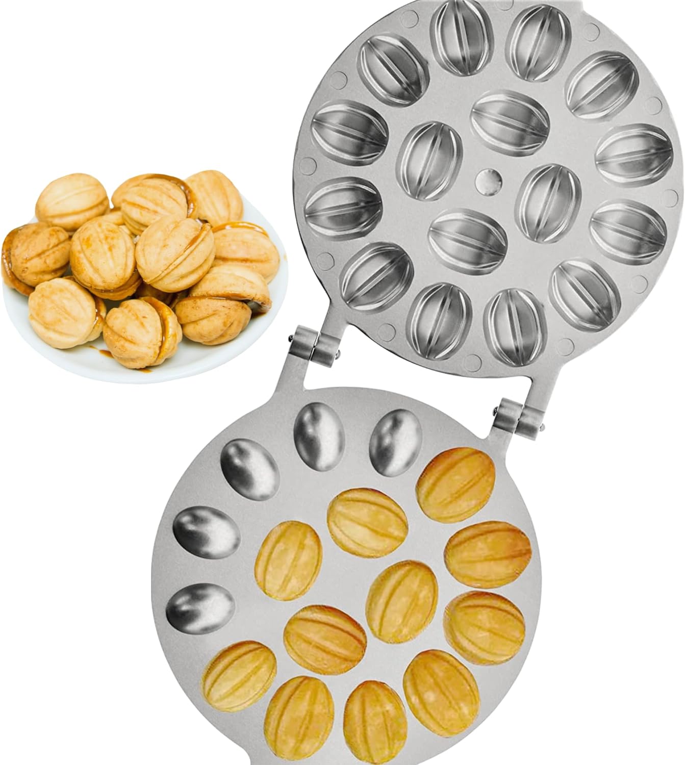 Walnut Cookie Mold Maker - Delicious Oreshki Treats!
