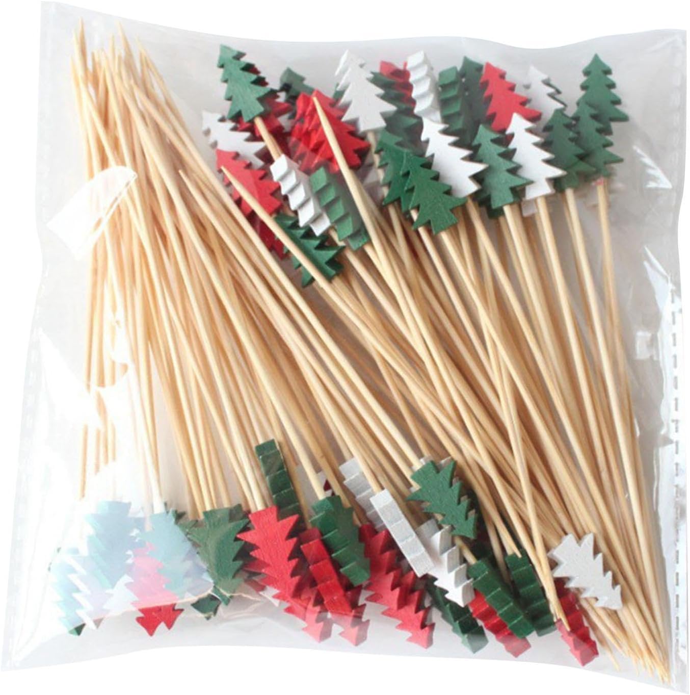 Xmas Tree Bamboo Picks - Festive Flavor Fun!