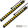 12 Outlet Long Power Strip 2100 Joules Surge Protector - Heavy Duty