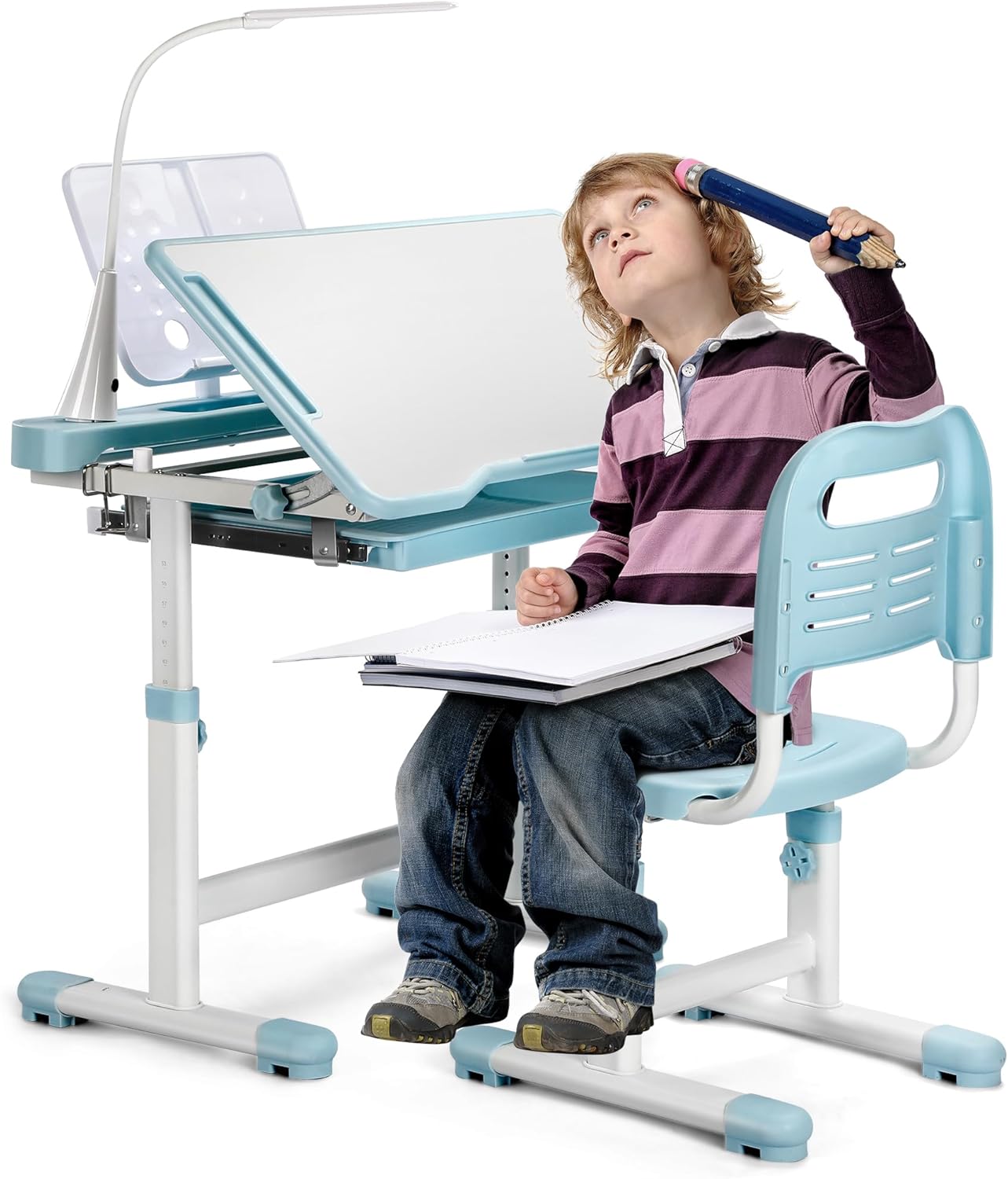 Rengue Kids Desk and Chair Set for Functional Study Needs