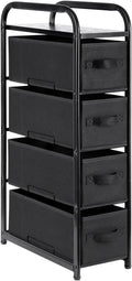 MAX Houser 4 Drawer Narrow Dresser - Slim Fabric Storage Tower