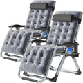 Zero Gravity Reclining Lounge Chair - Removable Cushion & Tray