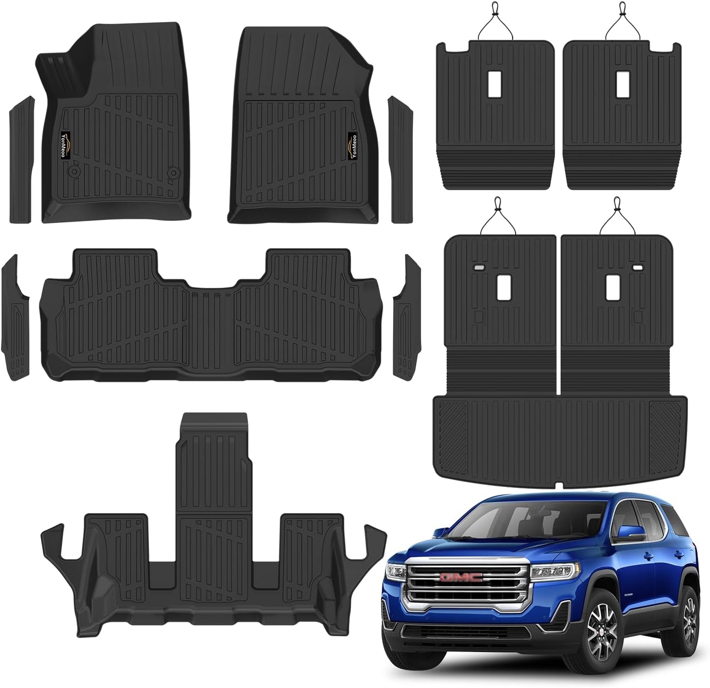 Custom Floor Mats for GMC Acadia 6 Seats 2017-2023 TPE