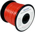 8 Gauge Flexible Silicone Wire 25FT Red for Automotive Use