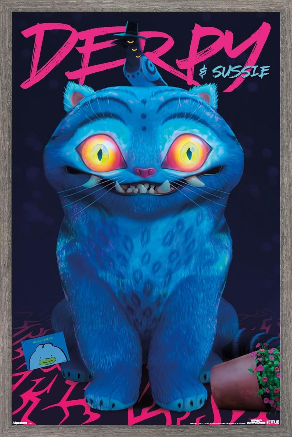 Netflix KPop Demon Hunters Wall Poster - Derpy & Sussie Art