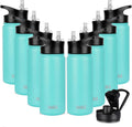 Insulated Water Bottle Kids 16 oz Double Wall Vacuum - Mint Green