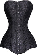 Charmian Women's 26 Steel Boned Cotton Long Torso Corset - Hourglass